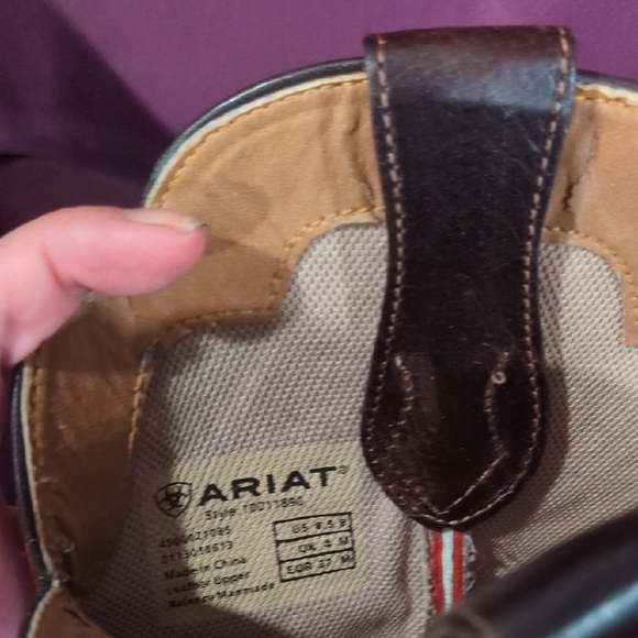 Ariat Red and Brown Heeled Boots - Picture 10 of 10